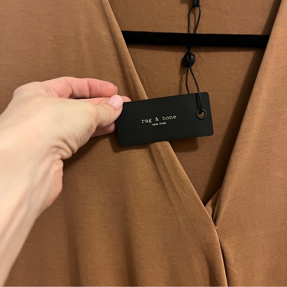 NWT Rag & Bone slinky sleeveless Christy drape top, crossover top, size small - Picture 6 of 6